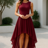 Selara Bay | Women's Lace High-Low Midi Dress