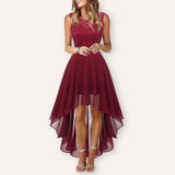 Selara Bay | Women's Lace High-Low Midi Dress