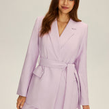 Selara Bay | Women's Belted Wrap Tailored Blazer