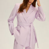 Selara Bay | Women's Belted Wrap Tailored Blazer