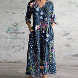 Selara Bay | Floral Patchwork Maxi Dress