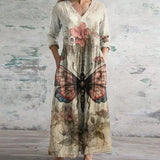 Selara Bay | Floral Patchwork Maxi Dress