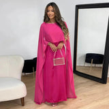 Selara Bay | Women's Draped Cape Maxi Dress