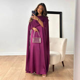 Selara Bay | Women's Draped Cape Maxi Dress