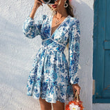 Selara Bay | Women's Floral Wrap Mini Dress