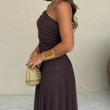 Selara Bay | Women's Off-Shoulder Maxi Evening Dress