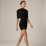 Selara Bay | Women's Draped Cape Sleeve Mini Dress