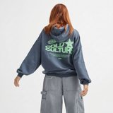 Selara Bay | Women's Oversized Graphic Print Hoodie