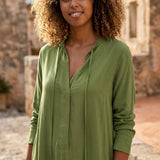 Selara Bay | Women's Relaxed Hooded Maxi Dress