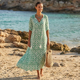 Selara Bay | Women's Floral Print Tiered Maxi Dress