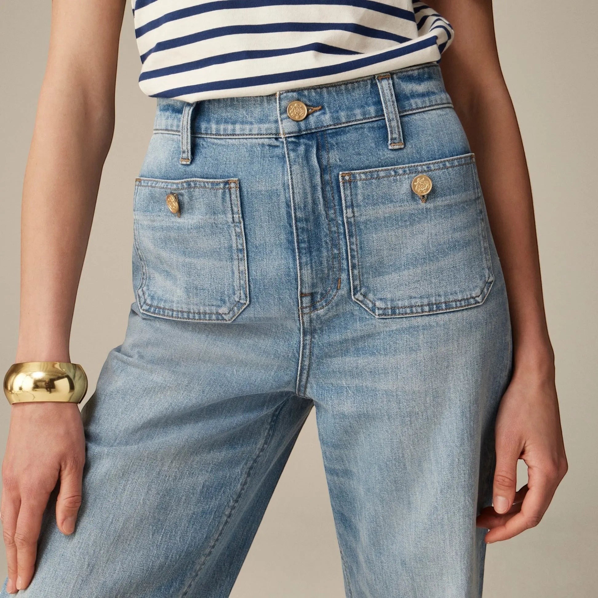 Selara Bay | Women's High Waist Wide Leg Jeans