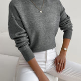 Selara Bay | Women's Mock Neck Knit Sweater