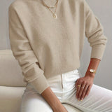 Selara Bay | Women's Mock Neck Knit Sweater
