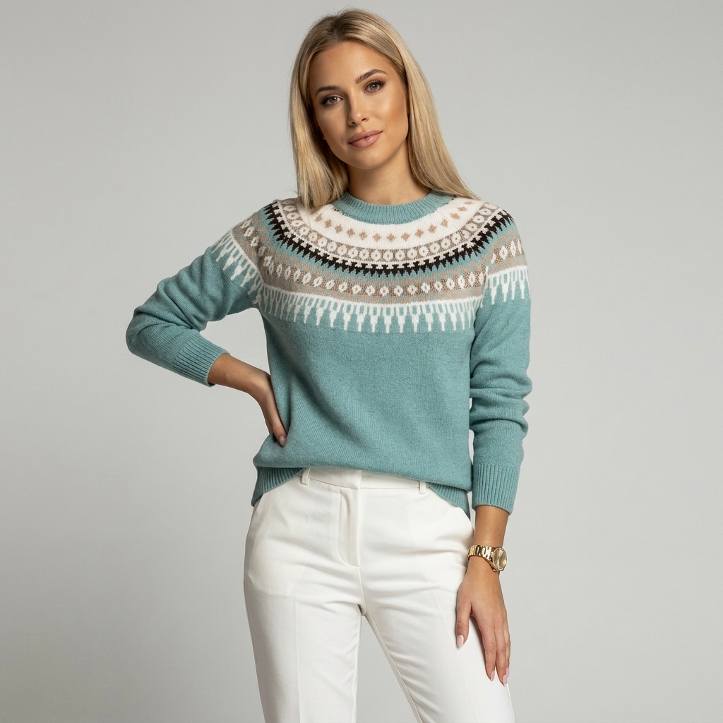 Selara Bay | Women's Fair Isle Knit Sweater