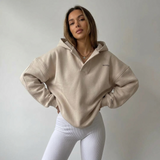 Selara Bay | Women's Oversized Pullover Hooded Sweatshirt
