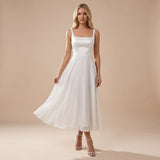 Selara Bay | Women's Square Neck A-Line Maxi Dress