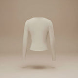 Selara Bay | Women's Long Sleeve Fitted Crew Neck Top