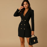 Selara Bay | Women's Double-Breasted Blazer Mini Dress