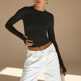 Selara Bay | Women's Long Sleeve Thumbhole Fitted Top