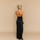 Selara Bay | Women's One-Shoulder High Slit Maxi Dress