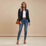 Selara Bay | Women's Quilted Zip Front Jacket