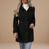Selara Bay | Women's Belted Button Front Coat