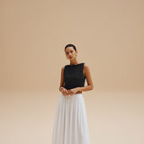 Selara Bay | Women's Cropped Sleeveless Knit Top