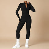 Selara Bay | Women's Long Sleeve Zip Front Jumpsuit