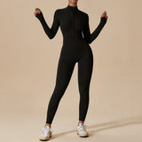Selara Bay | Women's Long Sleeve Zip Front Jumpsuit