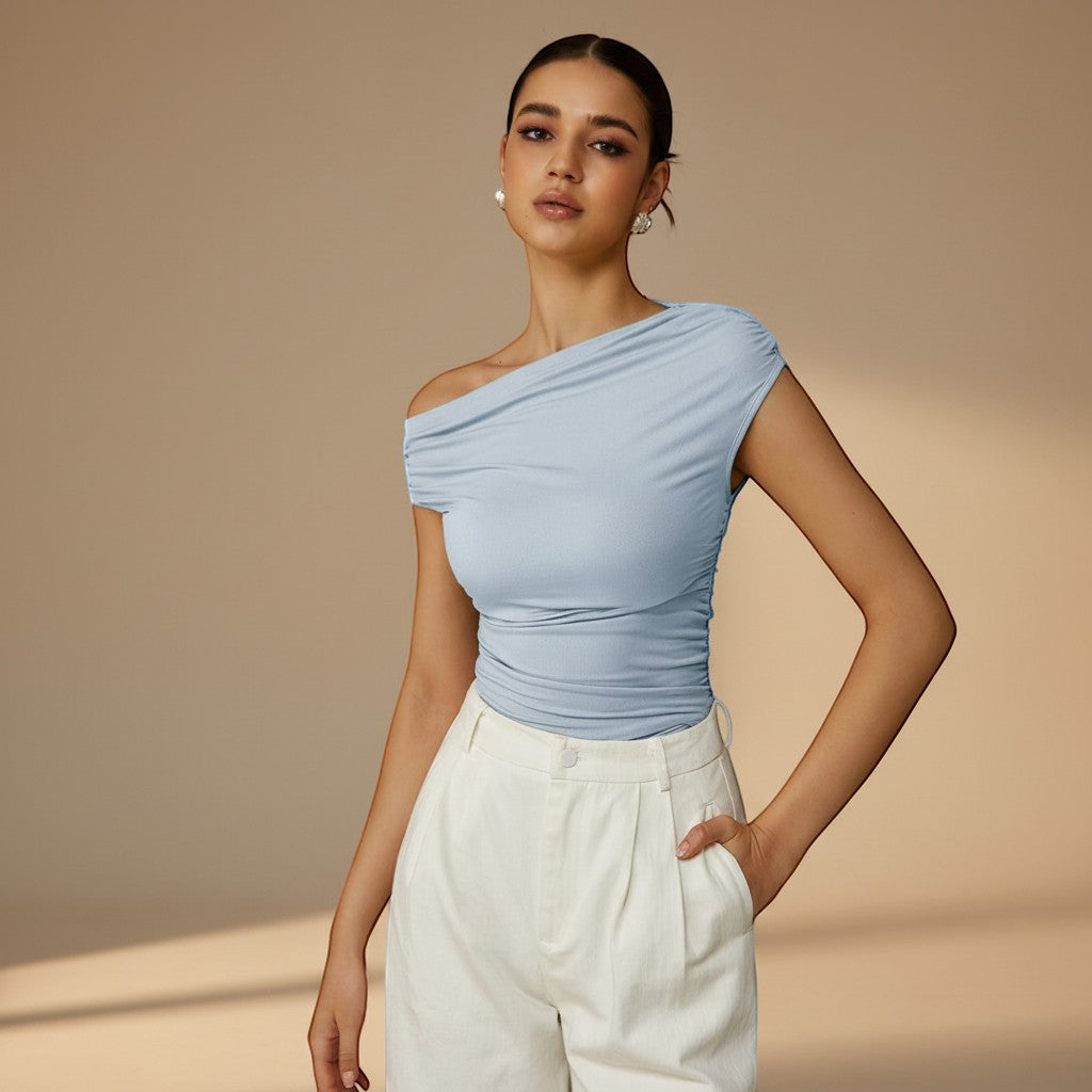Selara Bay | Women's Off-Shoulder Ruched Top