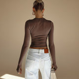 Selara Bay | Women's Long Sleeve Thumbhole Fitted Top
