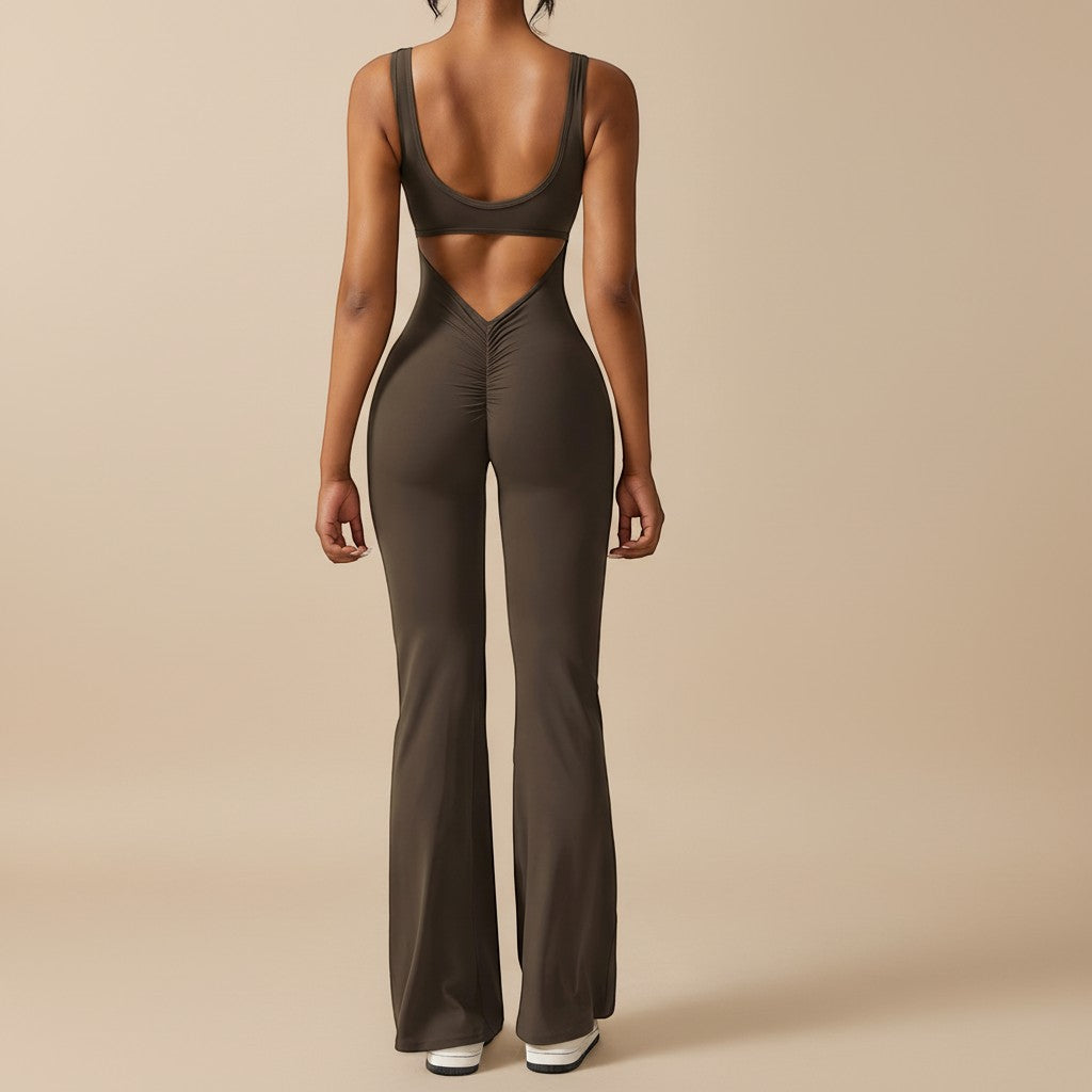 Selara Bay | Women's Sleeveless Flared Jumpsuit