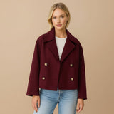 Selara Bay | Women's Double Breasted Cropped Coat