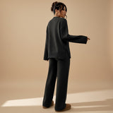 Selara Bay | Women's Knitted Sweater and Wide Leg Pants Set