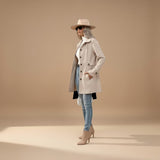 Selara Bay | Women's Belted Button Front Coat
