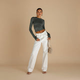 Selara Bay | Women's Long Sleeve Thumbhole Fitted Top
