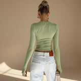 Selara Bay | Women's Long Sleeve Thumbhole Fitted Top