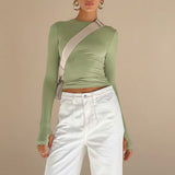 Selara Bay | Women's Long Sleeve Thumbhole Fitted Top