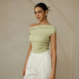 Selara Bay | Women's Off-Shoulder Ruched Top