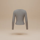 Selara Bay | Women's Long Sleeve Fitted Crew Neck Top