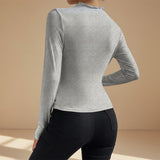 Selara Bay | Women's Ruched Long Sleeve Mock Neck Top