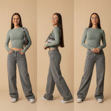 Selara Bay | Women's Wide Leg Denim Jeans