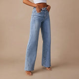 Selara Bay | Women's High Waist Wide Leg Jeans