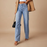 Selara Bay | Women's High Waist Wide Leg Jeans