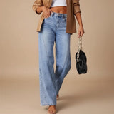 Selara Bay | Women's High Waist Wide Leg Jeans