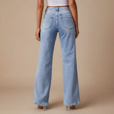 Selara Bay | Women's High Waist Wide Leg Jeans