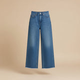 Selara Bay | Women's High Waist Straight Leg Jeans