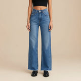 Selara Bay | Women's High Waist Straight Leg Jeans