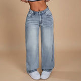 Selara Bay | Women's High Waist Wide Leg Jeans