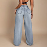 Selara Bay | Women's High Waist Wide Leg Jeans